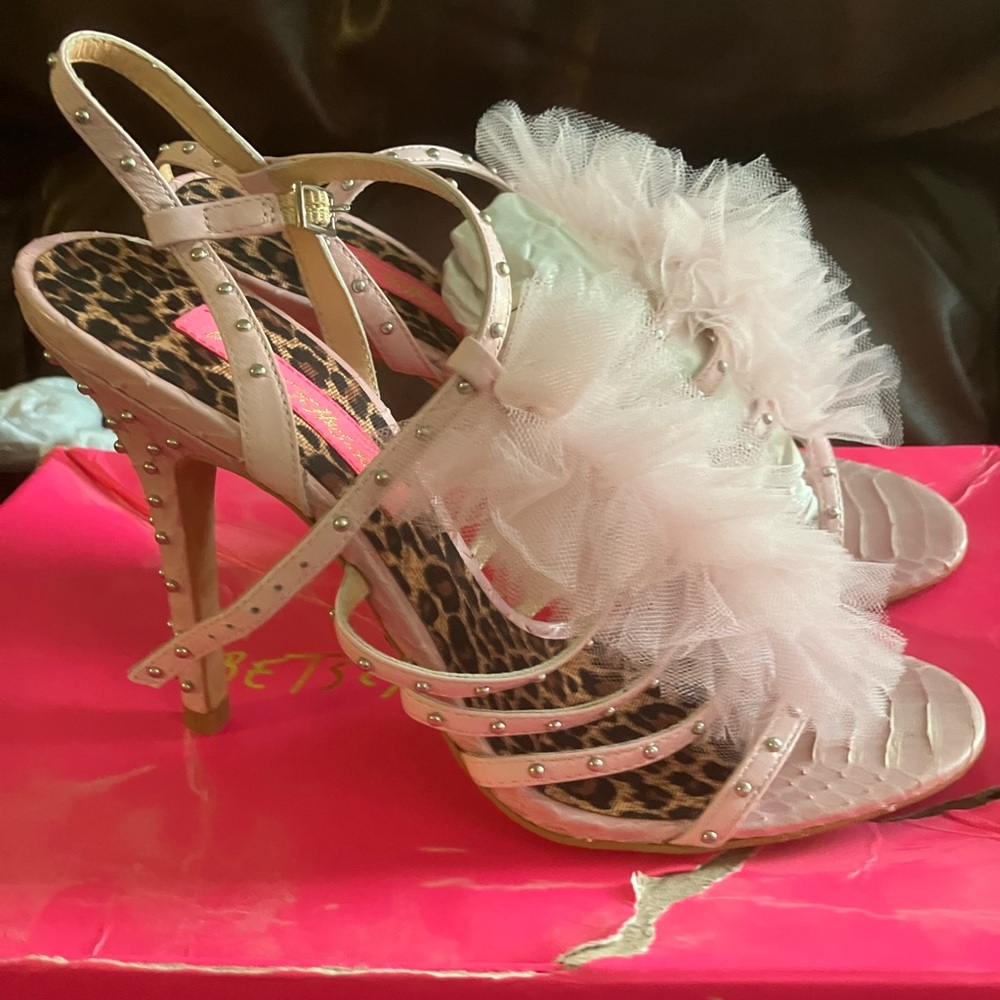 Betsey Johnson Abigail Heels.  Size 8.5 never worn